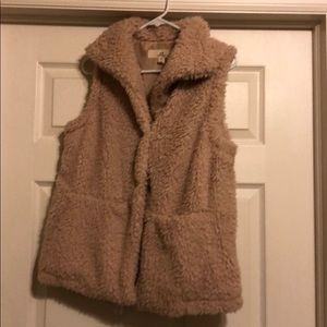 Warm and cozy furry vest